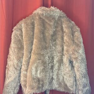 Women's Faux Fur Jacket in Tan